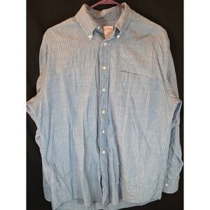 Brooks Brothers Madison Button Down Shirt Mens Medium Blue Anchor Print Cotton